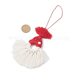 Подвесное украшение из хлопковых ниток ручной работы&nbsp;HJEW-JM04283