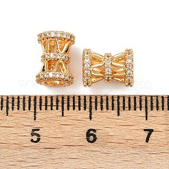 Латунь микропаве прозрачный кубический цирконий европейский бисер KK-F906-22G