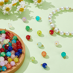 120 шт. 12-цветные подвески из искусственного нефрита PALLOY-HY00035