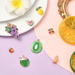 8шт 8 стиля подвески из сплава с эмалью&nbsp;ENAM-YW0006-77