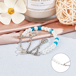 Зажимные бусины из латуни KK-PH0035-71