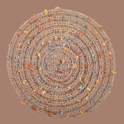 Подставка под стакан из хлопчатобумажной ткани ручной работы AJEW-WH20067-004C