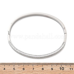 Браслеты из нержавеющей стали 304 со стразами для женщин&nbsp;BJEW-Z092-12P