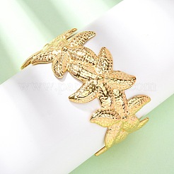 Браслеты-манжеты из нержавеющей стали 304 для женщин BJEW-G749-04G