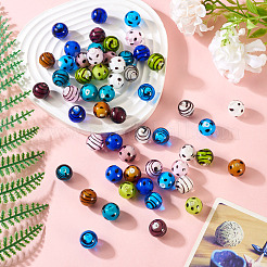 64шт 16 стиля ручной работы бусины лэмпворк LAMP-TA0001-59C