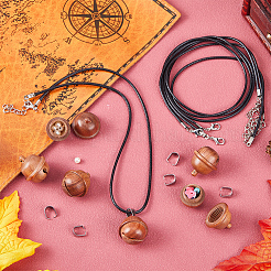 Набор для самостоятельного изготовления ожерелья-медальона из желудей&nbsp;WOOD-SC0001-59B