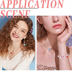 160шт 8 цвета ручной работы светящиеся бусины лэмпворк из золотой фольги LAMP-CJ0001-38