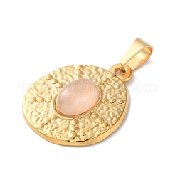 Природного розового кварца подвески STAS-C120-11G-06