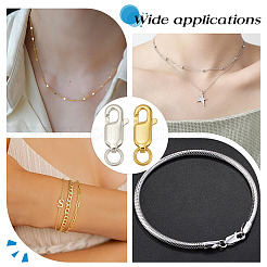 4 шт. 2 цвета 925 застежки-клешни из стерлингового серебра STER-ME0001-34