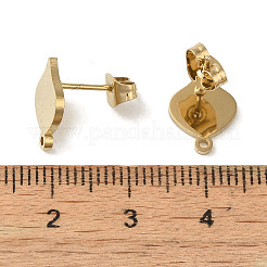 Ионное покрытие (ip) 304 нержавеющая сталь гвоздики фурнитура для сережек STAS-I206-80G