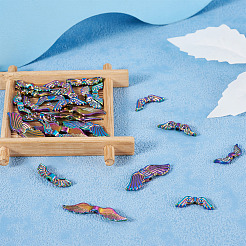 56 шт. 7 стильные бусины из сплава с покрытием FIND-CW0001-24