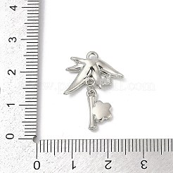 Подвески из сплава эмали и стразов с покрытием стойки PALLOY-R151-33P