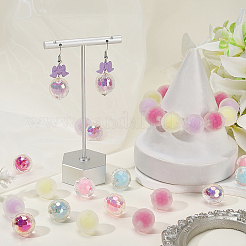 135шт 9 цвета прозрачные акриловые бусины&nbsp;TACR-PA0001-04