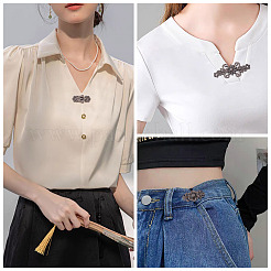 16 пара 8-х стильных регулируемых джинсовых булавок из сплава DIY-TA0013-01B