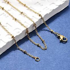 Ожерелья из нержавеющей стали 304 с цепочкой из троса NJEW-P147-06G