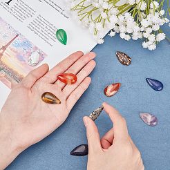 Кабошоны из натуральных и синтетических драгоценных камней G-FH0001-33