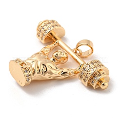 Латунные микро проложить кубического циркония подвески KK-P250-11G