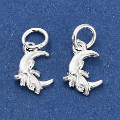 925 серебряная луна с подвесками-бантиками STER-P071-05S