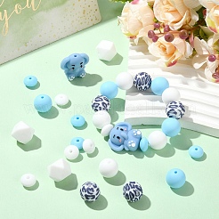 30 шт. Силиконовые бусины&nbsp;SIL-YW0002-43