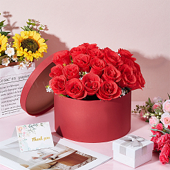 1 шт. плоские круглые картонные подарочные коробки&nbsp;CON-BC0007-84A