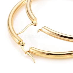 Серьги-кольца из нержавеющей стали 304 EJEW-H358-08G-B