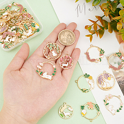 Подвески из сплава эмали 32шт 8 стиля&nbsp;ENAM-SC0002-59