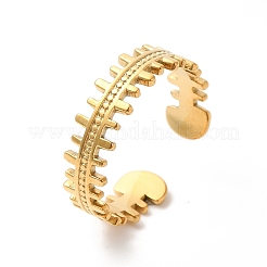 Ионное покрытие (ip) 304 нержавеющая сталь застежка-молния открытое кольцо-манжета для женщин&nbsp;RJEW-K245-36G