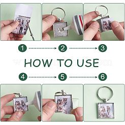 1 набор брелоков из сплава в форме сердца KEYC-UN0001-11