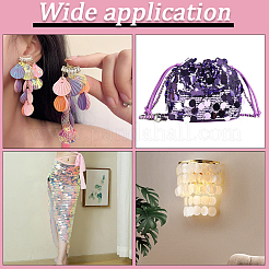 100 г ПВХ блестки/бусины с пайетками KY-CY0001-06B