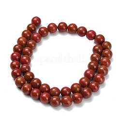 Нити синтетических бусин из красной яшмы&nbsp;G-F826-B02-8mm