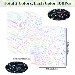 2 пакет 2 стиля прямоугольные лазерные прозрачные пластиковые упаковочные пакеты ABAG-SP0001-46C