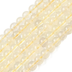 Нити из натуральных бусин лимонного кварца (обработанных нагреванием)&nbsp;G-B167-A11-6mm