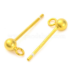 925 фурнитура для сережек-гвоздиков из стерлингового серебра STER-K182-01G