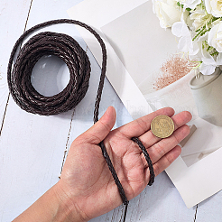 5 м плетеный круглый шнур из искусственной кожи для украшений OCOR-GF0004-96A-02