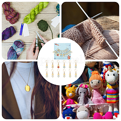 Маркеры-подвески из натурального цветка амазонита и немагнитного синтетического гематита HJEW-AB00516