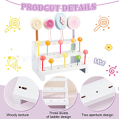 3-ярусные подставки для леденцов из натурального дерева ODIS-WH0030-56