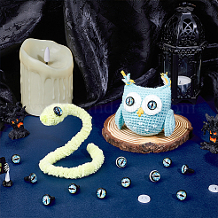 Стеклянный светящийся глаз для куклы-ремесла&nbsp;DIY-PH0030-39B