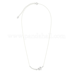 Ювелирные изделия 925 стерлингового серебра детские ножки руки кулон ожерелья NJEW-K272-01P