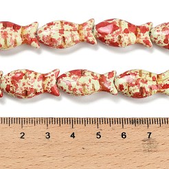 Синтетических нитей бирюзовые бусы TURQ-F019-01B