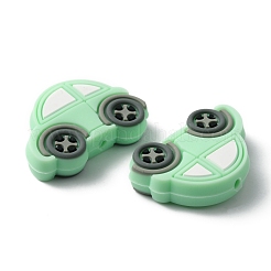 Силиконовые бусины&nbsp;SIL-WH0013-03G