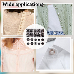 100 шт. 10 стиля 1-дырочные пуговицы из искусственной жемчужины на ножке из смолы FIND-NB0003-93