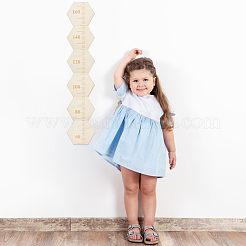 Шестигранные деревянные линейки для измерения диаграммы роста&nbsp;TOOL-WH0136-124A