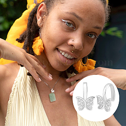 2 шт. 925 подвески из стерлингового серебра с микропаве из кубических цирконий&nbsp;STER-PH0001-94