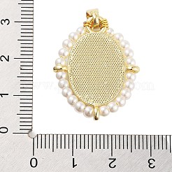 Подвески из латуни с эмалью в стойку KK-C056-07G-01