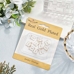 Подвески из латуни с эмалью&nbsp;KK-BBC0020-60G-01