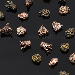 Сплавочные овальные бусины тибетского стиля &nbsp;PALLOY-PH0013-72-RS