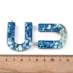 Подвески из прозрачной эпоксидной смолы&nbsp;CRES-YW0002-11U