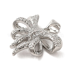 Латунные микропаве прозрачные подвески с фианитом FIND-Z041-02P