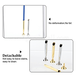 4 шт. 2-цветный вращающийся держатель для ручек из сплава на рабочем столе ODIS-GF0001-13