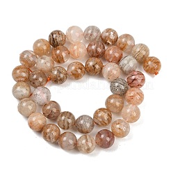 Натуральные многослойные нити из кварцевых бусин лодолита&nbsp;G-Z133-A02-10mm-02